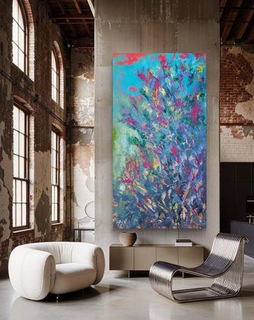 Laura Capellini -  SILENCE DU FEUILLAGE (XL) Acrylic on