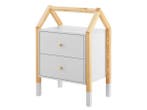 Veiling - Houten Nachtkastje / Kindernachtkastje Enny, Huis en Inrichting, Slaapkamer | Nachtkastjes, Nieuw