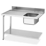 Aanvoertafel (Links) | ECOLINE/EASYLINE | RVS | 1 Spoelbak, Verzenden, Nieuw in verpakking
