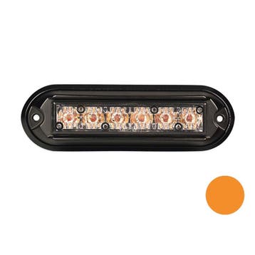 Led Flitser met Zwarte Behuizing Oranje, Ophalen of Verzenden, Nieuw