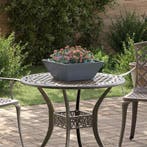 vidaXL Tuin Bloempot 5 pcs Antraciet 40 x 40 x 15 cm, Minder dan 30 cm, Verzenden, Minder dan 60 cm, Nieuw