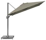 Voyager T1 zweefparasol 250x250 cm taupe met 75KG voet en, Tuin en Terras, Parasols, Ophalen of Verzenden, Nieuw