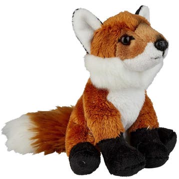 Pluche vos knuffel - bruin - 15 cm - dierenknuffel, Verzenden, Nieuw