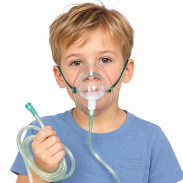 DCT Zuurstofmasker voor Kinderen – 2,10 m O2-slang –, Verzenden, Nieuw