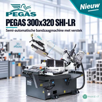 Semi-automatische bandzaagmachine Pegas-Gonda 300x320mm Vers, Ophalen of Verzenden