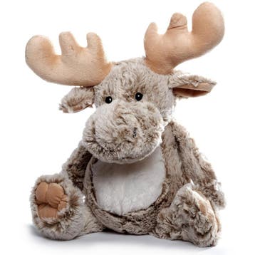 Inware pluche eland knuffel - grijs - zittend - 26 cm, Verzenden, Nieuw