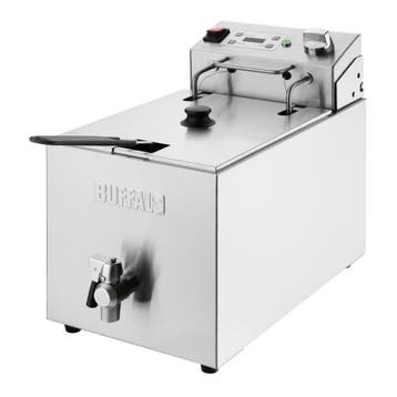 Buffalo Enkele Elektrische Friteuse Met Timer 8Ltr, Verzenden, Nieuw in verpakking