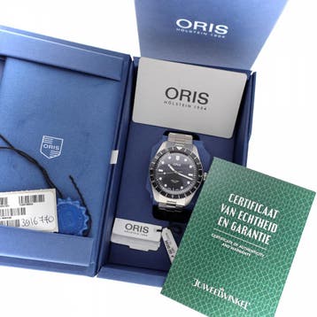 Oris Divers Sixty-Five 12h 5-Days Cal. 400; Automatisch..., Overige merken, Polshorloge, Overige materialen, Ophalen of Verzenden