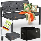 Tuinbank - Weerbestendig - 2-3 personen - 130 cm - Antraciet, Verzenden, Zo goed als nieuw