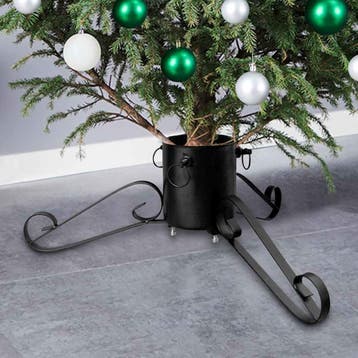 vidaXL Kerstboomstandaard 58x58x21 cm zwart, Verzenden, Nieuw