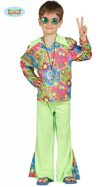 Hippie jongen flower power, Ophalen of Verzenden, Nieuw