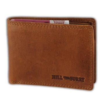 HillBurry V88806 Compacte Leren Heren Portemonnee Bruin, Overige merken, Bruin, Verzenden, Nieuw