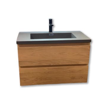 Badkamermeubel Casajoy Boston 80x46x55cm Eiken Met, Ophalen of Verzenden, Nieuw