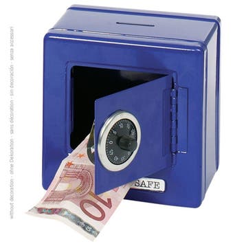 Goki metalen kluis spaarpot blauw m van €13,99 voor €8,18, Ophalen of Verzenden, Nieuw