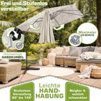 Zweefparasol - Tuinparasol - Parasol 235x235 cm - Met voet -, Tuin en Terras, Parasols, Verzenden, Zo goed als nieuw