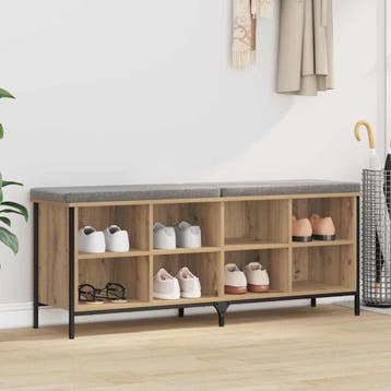 vidaXL Schoenenkast 131 x 35 x 50 cm Gemonteerd hout en, Verzenden, Nieuw