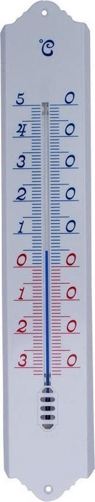 Kunststof Muurthermometer 49.5 cm Wit voor Binnen en Buiten, Verzenden, Nieuw