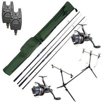 Ultimate Session Carp Set met hengels, molens, beetmelders,, Verzenden, Nieuw