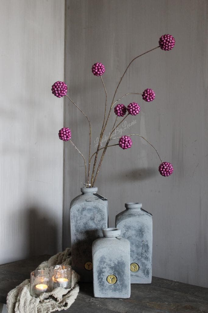 Brynxz berry ball tak Purple 126 cm, Huis en Inrichting, Woonaccessoires | Kunstplanten en Kunstbloemen, Nieuw, Ophalen of Verzenden