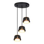 Hanglamp rond Ø25CM | Tulip | Zwart/ Goud | 3x GX53 fitting, Ophalen of Verzenden, Nieuw, Modern, 50 tot 75 cm