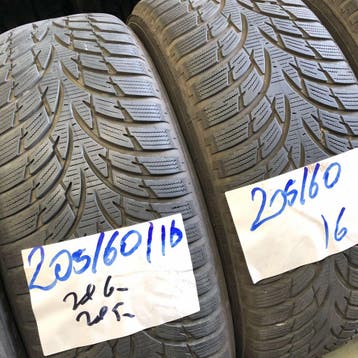 2 x Nokian WR 205-60-16 Winterbanden 6mm, Auto-onderdelen, Banden en Velgen, Gebruikt, 16 inch, Band(en), Personenwagen