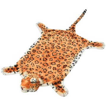 vidaXL Luipaardvloerkleed pluche 139 cm bruin, Verzenden, Nieuw, Bruin