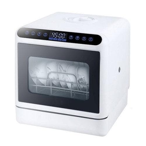 Mini Vaatwasser Wit 1000W – Zonder Aansluiting – 6L, Witgoed en Apparatuur, Vaatwasmachines, Vrijstaand, Nieuw, Minder dan 85 cm