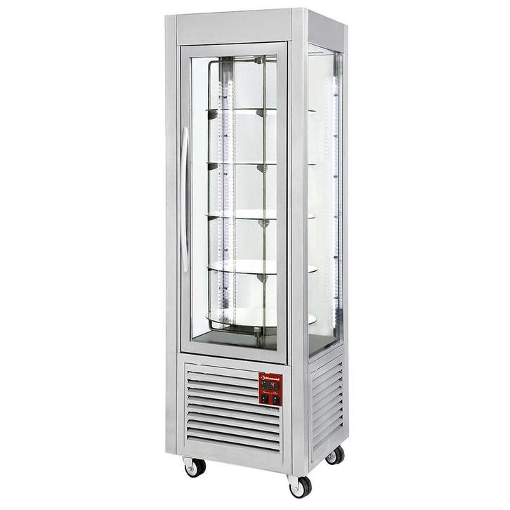 Diamond Horeca Gebaksvitrine | 360L | Grijs | 5 Roterende Sc, Witgoed en Apparatuur, Koelkasten en IJskasten, Ophalen of Verzenden