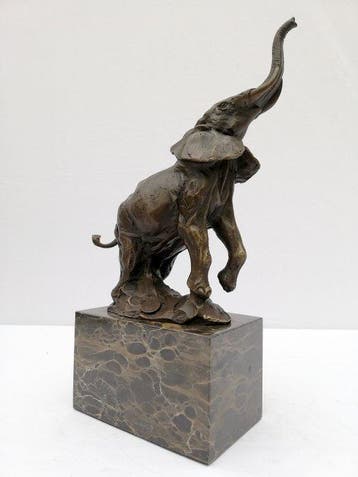 Beeldje - Brons, Marmer