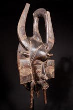 Dansmasker - Kpelie Senufo-mask - 36 cm - Ivoorkust, Antiek en Kunst