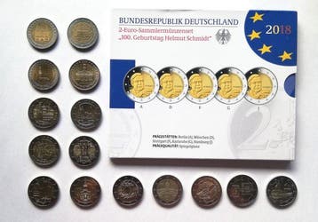 Duitsland. 2 Euro 2006/2026 (20 coins incl. 1 Blister of 5