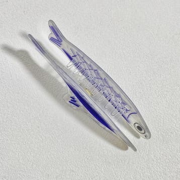 Grappige Blauwe Vis Haarclip - Stijlvolle Klem voor Paardens