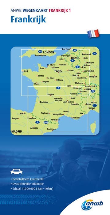 Frankrijk 1 ANWB wegenkaart / ANWB wegenkaart 9789018048327, Verzenden, Gelezen