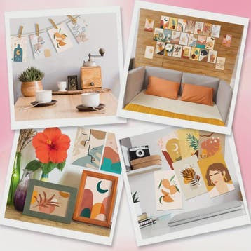 50x Postcard Set - Abstracte Kunst & Esthetische Wanddecorat, Verzenden, Gelopen