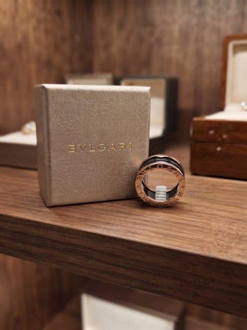 Bvlgari - Ring - B.zero 1 - 18 karaat Roségoud, Keramiek, Nieuw