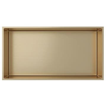 Inbouwnis - Leoni Nima - 30x60x10cm - Geborsteld Goud, Ophalen of Verzenden, Nieuw, Rvs