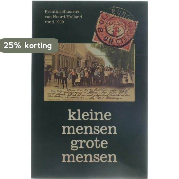 Kleine mensen, grote mensen, Prentbriefkaarten van, Boeken, Overige Boeken, Gelezen, Verzenden