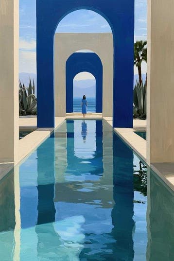 Lea Ottavi - Beyond Blue Arches · XXL · Hand signed