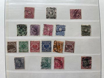 Duitse Rijk en Gebieden Bundesrepubliek 1872/1957 - Partij, Postzegels en Munten, Gestempeld