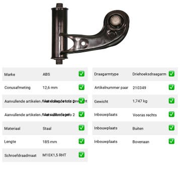 Draagarm Mercedes-Benz E-Klasse HL4/1-7,6 () Van {{car_typeC, Verzenden, Nieuw, Mercedes-Benz
