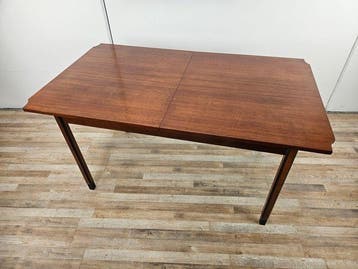 Eettafel - Verlengbare eettafel van teak uit de jaren