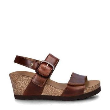 Panama Jack Valle Clay sleehak voor dames in het Cognac, Overige kleuren, Verzenden, Nieuw, Sandalen of Muiltjes