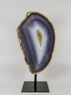 Unique - Agate on stand Gepolijste - Hoogte: 210 mm -