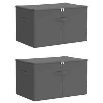 Textiel Opbergbox 61L set van 2 - 55% goedkoper, Ophalen of Verzenden, Zo goed als nieuw, Overige materialen, Overige typen