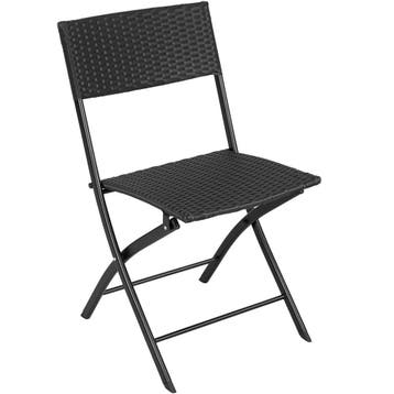 Wicker balkonset Trevi - zwart, Tuin en Terras, Verzenden, Nieuw