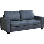 Leren bank Energy - 2,5 zits - Kenia Denim (blauw) - Poten, Huis en Inrichting, Banken | Bankstellen, 150 tot 200 cm, Nieuw, Ophalen of Verzenden