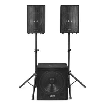 VONYX VX1218BT 1200W 2.1 Actieve Speakerset met 18 inch, Ophalen of Verzenden, Nieuw