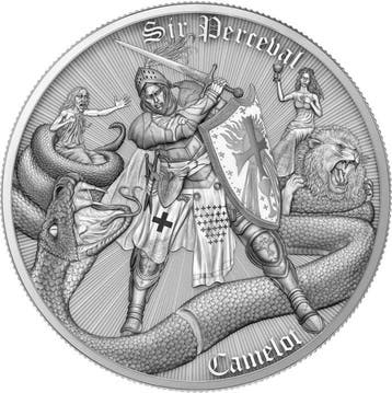 Niue. 2 Dollars Niue 2026 – Sir Perceval – 1 oz Silver coin
