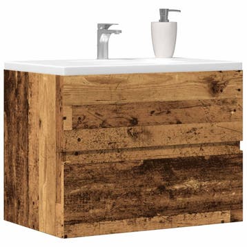 vidaXL Badkamerkast 60x38,5x45 cm bewerkt hout oud, Verzenden, Nieuw, (Half)hoge kast, Minder dan 100 cm
