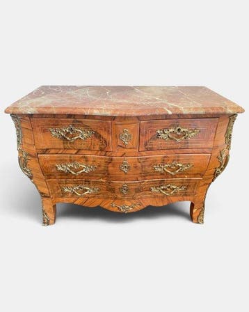 Commode - Walnoot - Elegante commode in Louis XV-stijl